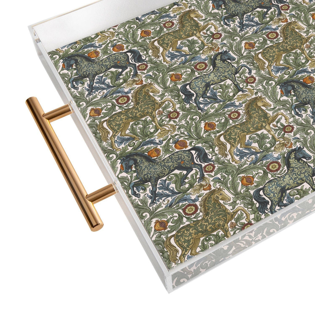 Marta Barragan Camarasa Renaissance Horse Garden Acrylic Tray