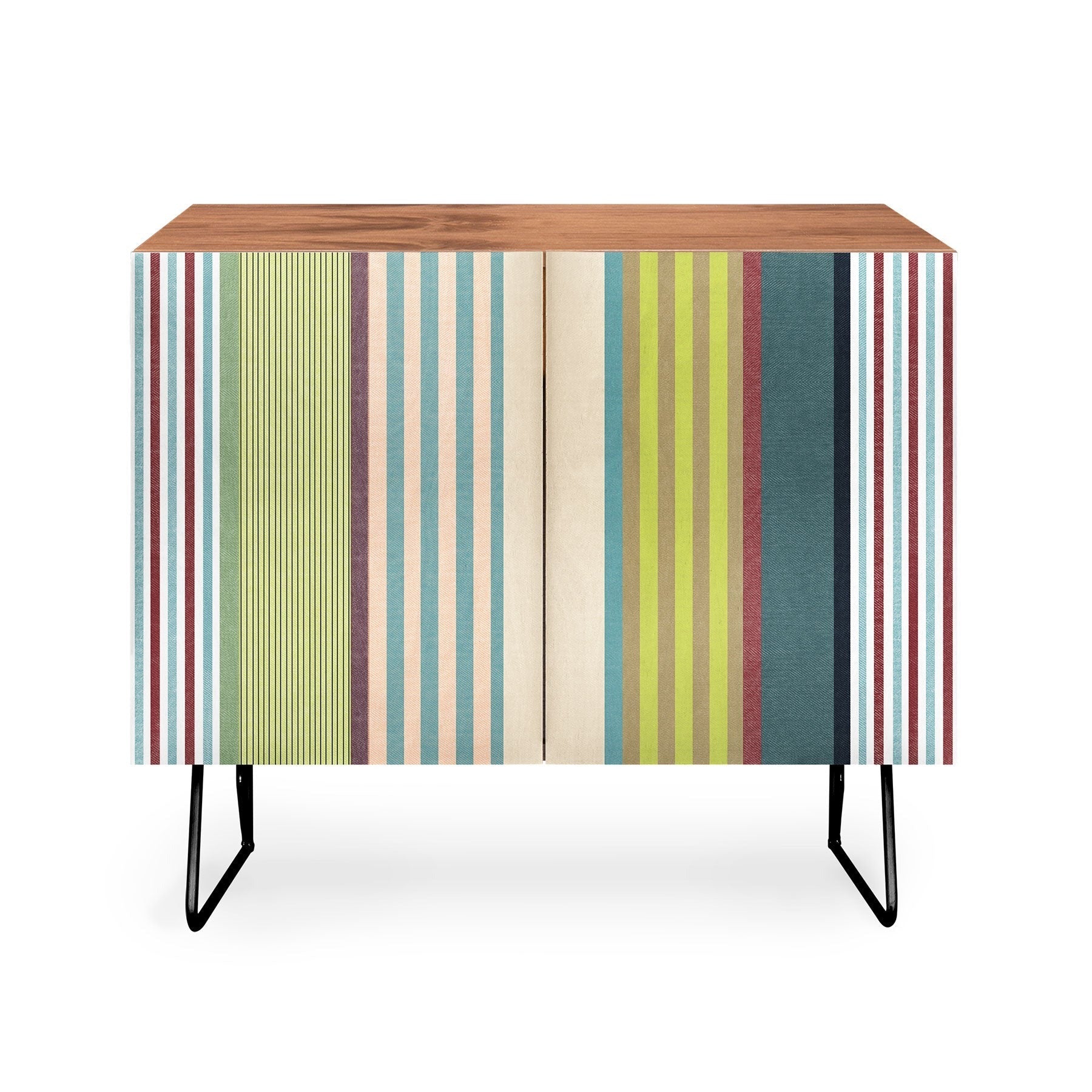 Marta Barragan Camarasa Colorful Stripe Delight Credenza