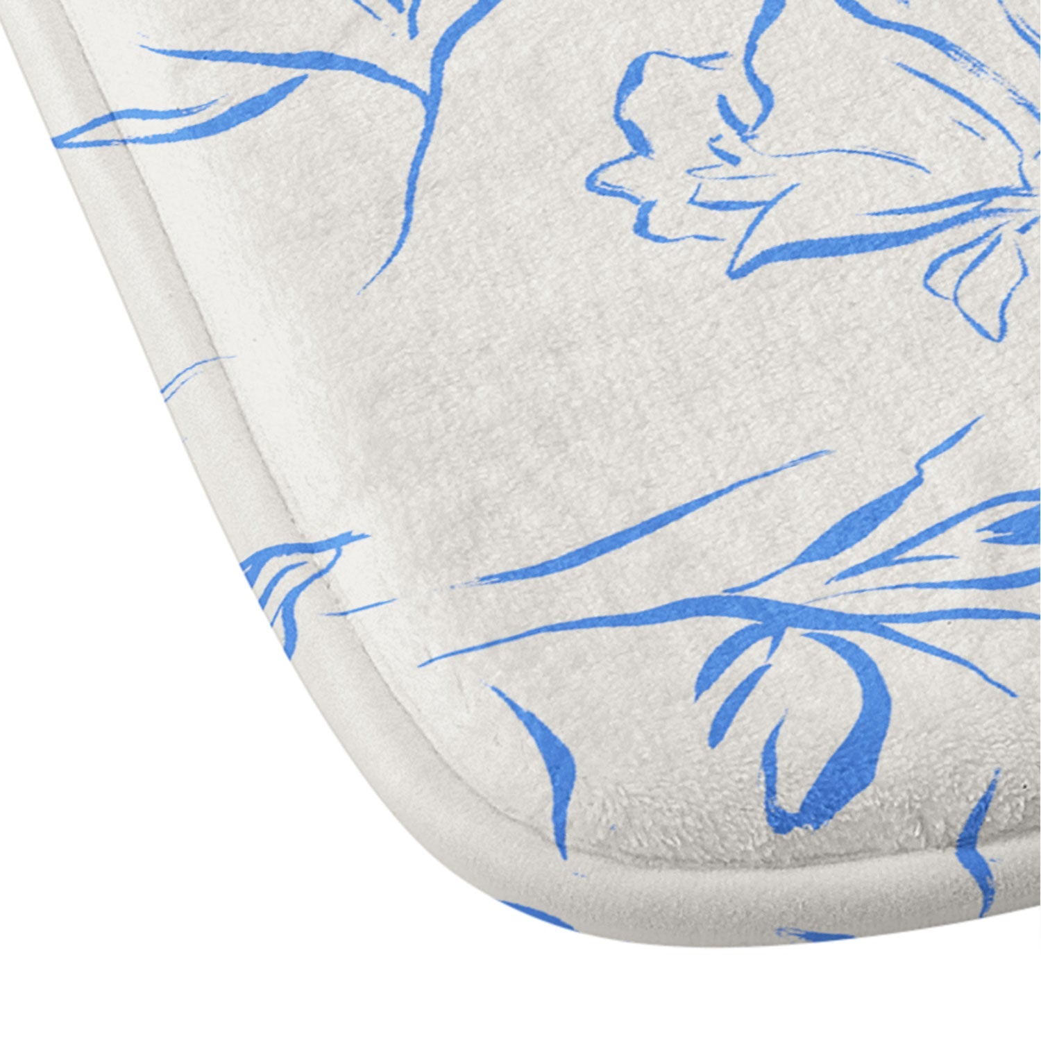 LouBruzzoni Romantic blue Memory Foam Bath Mat