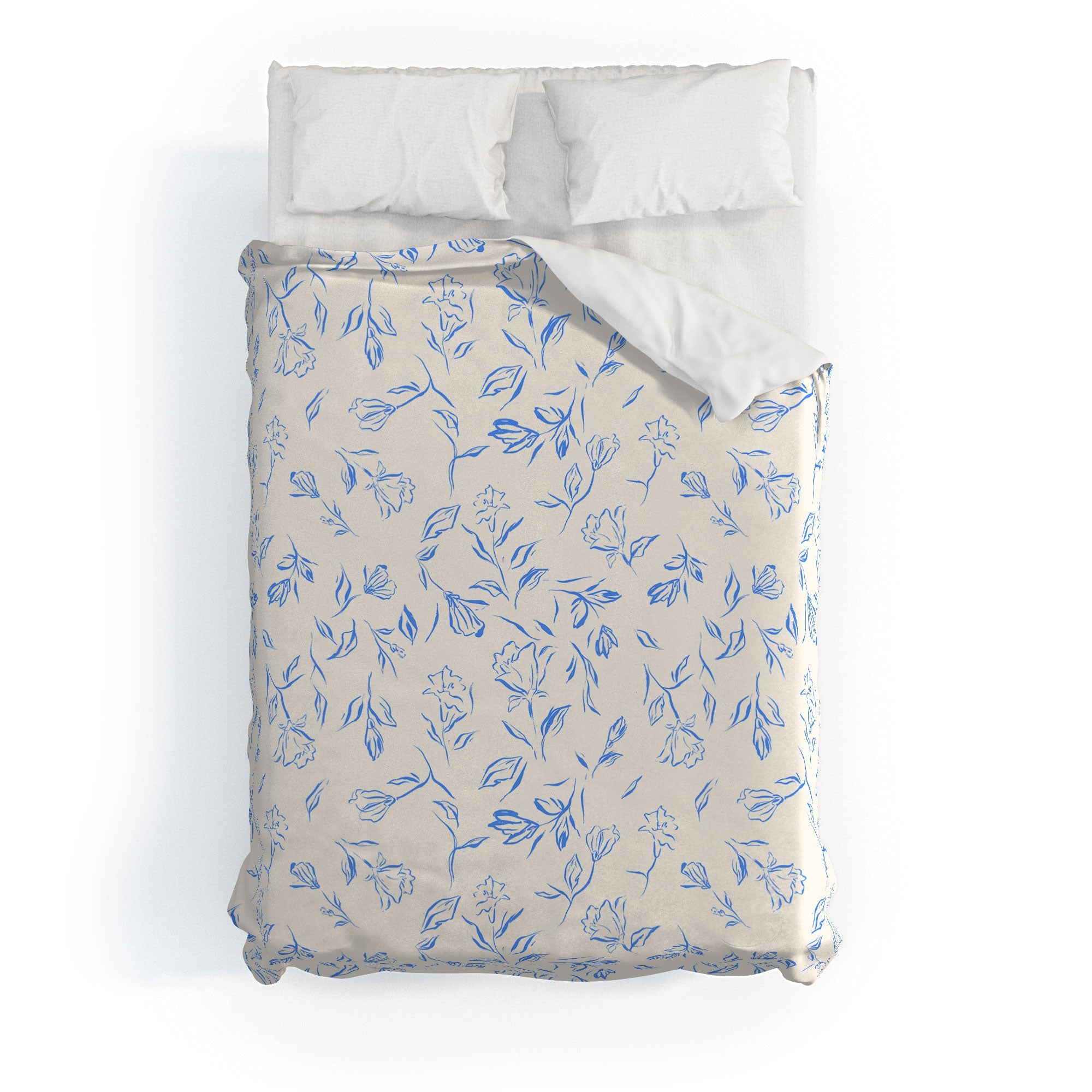 LouBruzzoni Romantic blue Duvet Cover