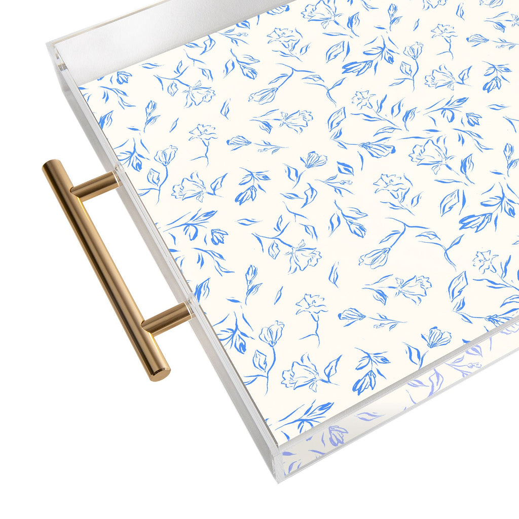 LouBruzzoni Romantic blue Acrylic Tray