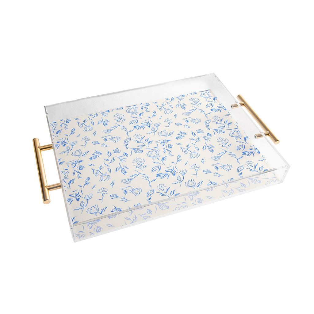 LouBruzzoni Romantic blue Acrylic Tray