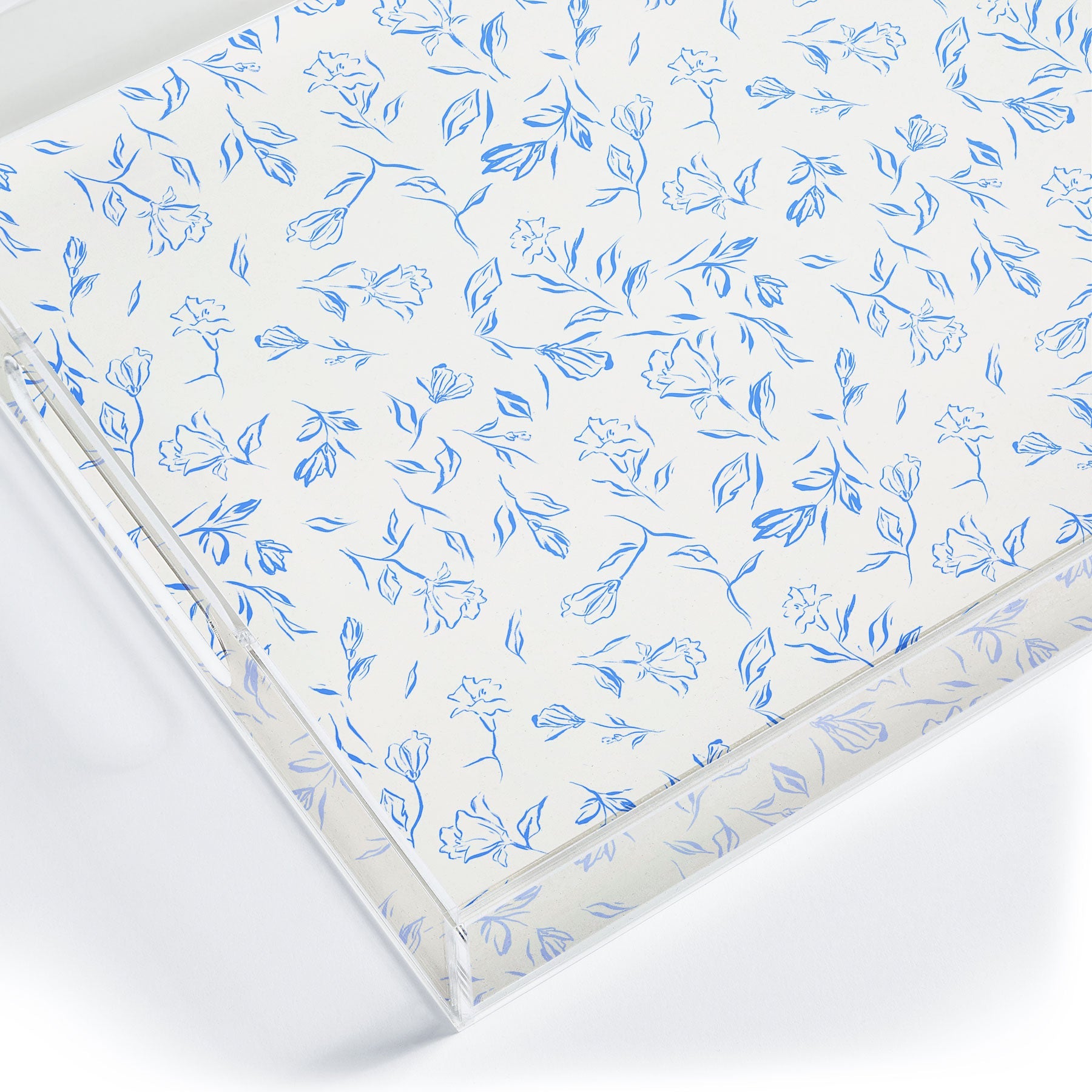 LouBruzzoni Romantic blue Acrylic Tray