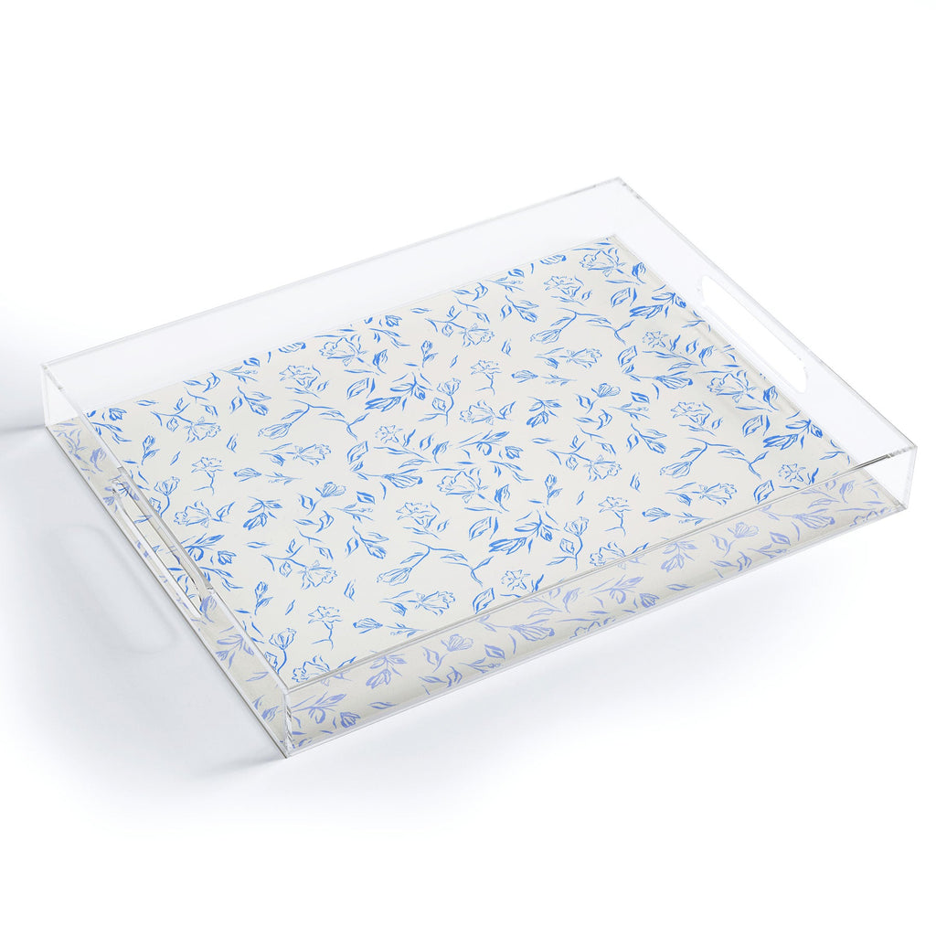 LouBruzzoni Romantic blue Acrylic Tray