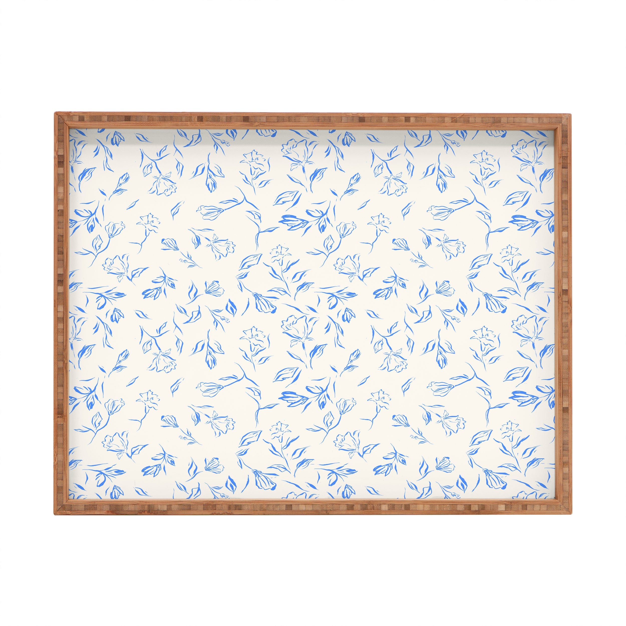 LouBruzzoni Romantic blue Rectangular Tray