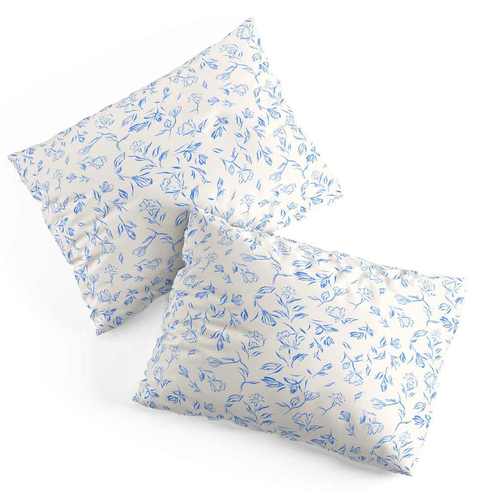 LouBruzzoni Romantic blue Pillow Shams