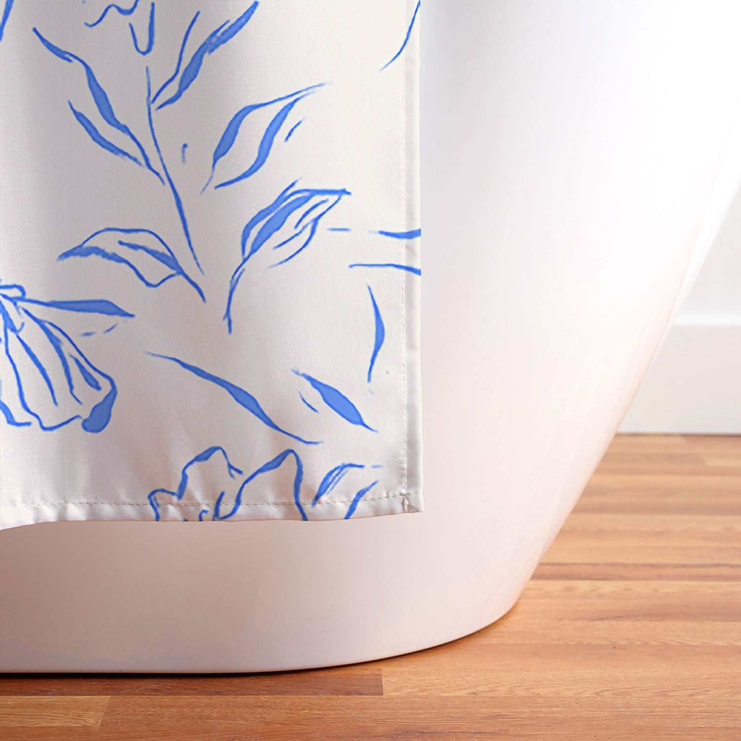 LouBruzzoni Romantic blue Shower Curtain