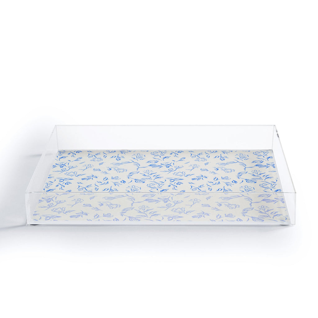 LouBruzzoni Romantic blue Acrylic Tray