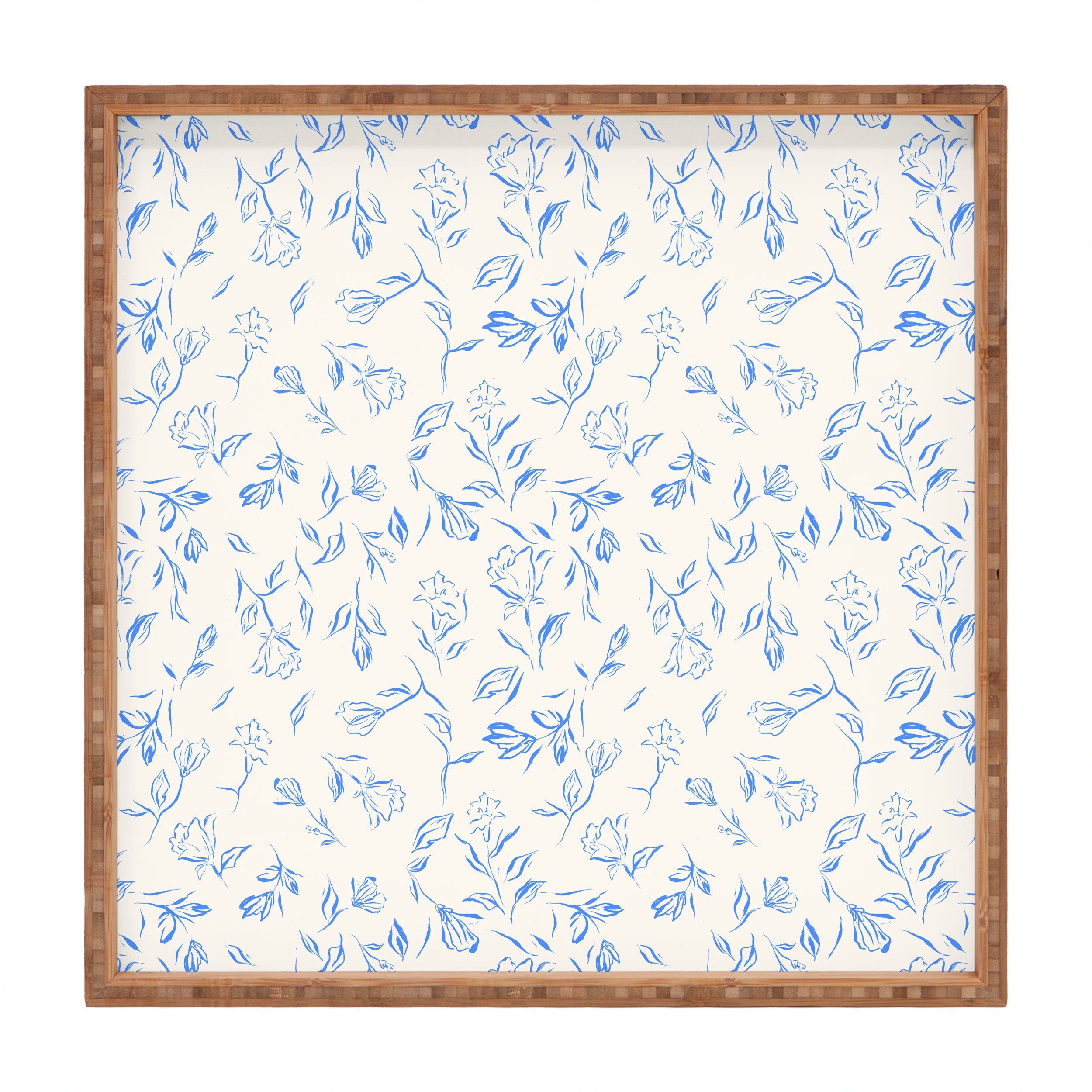LouBruzzoni Romantic blue Square Tray