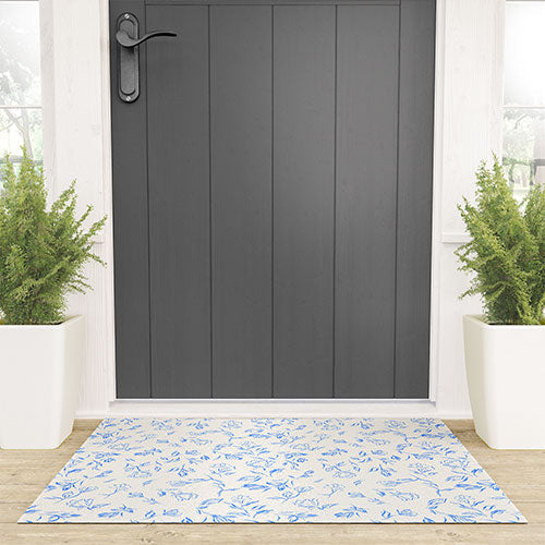 LouBruzzoni Romantic blue Welcome Mat