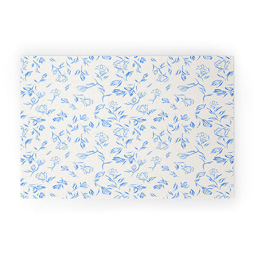LouBruzzoni Romantic blue Welcome Mat