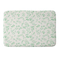 LouBruzzoni Romantic green Memory Foam Bath Mat