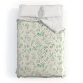 LouBruzzoni Romantic green Duvet Cover