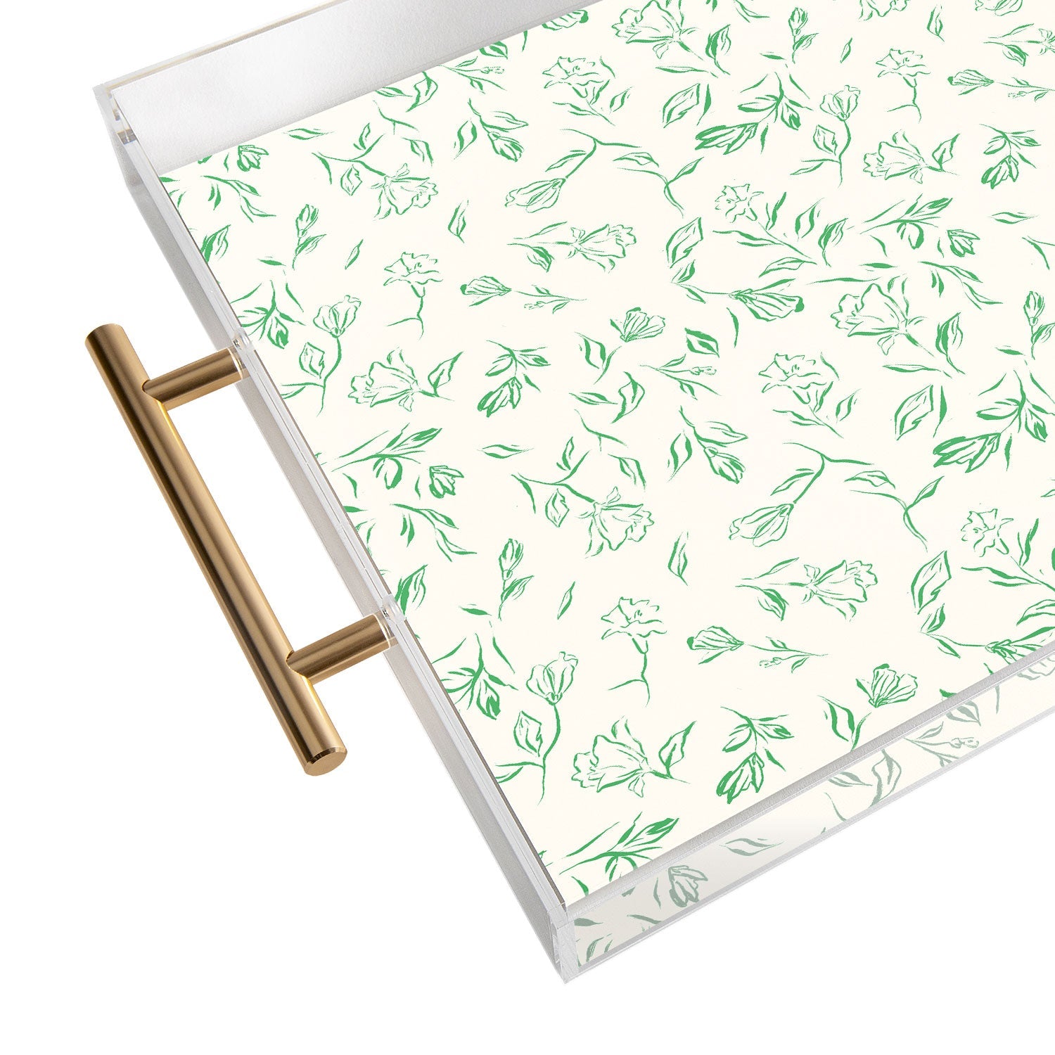 LouBruzzoni Romantic green Acrylic Tray