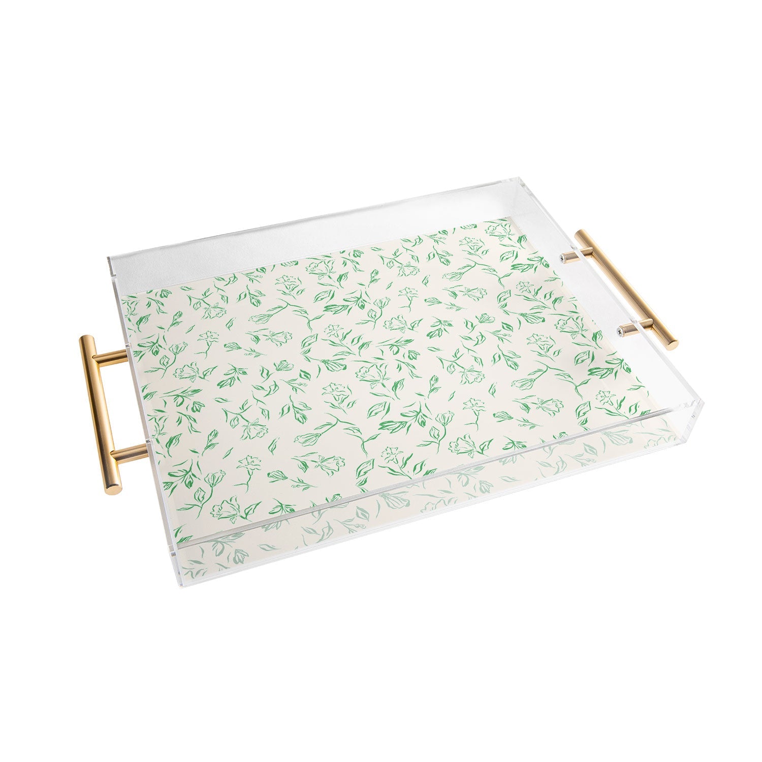 LouBruzzoni Romantic green Acrylic Tray