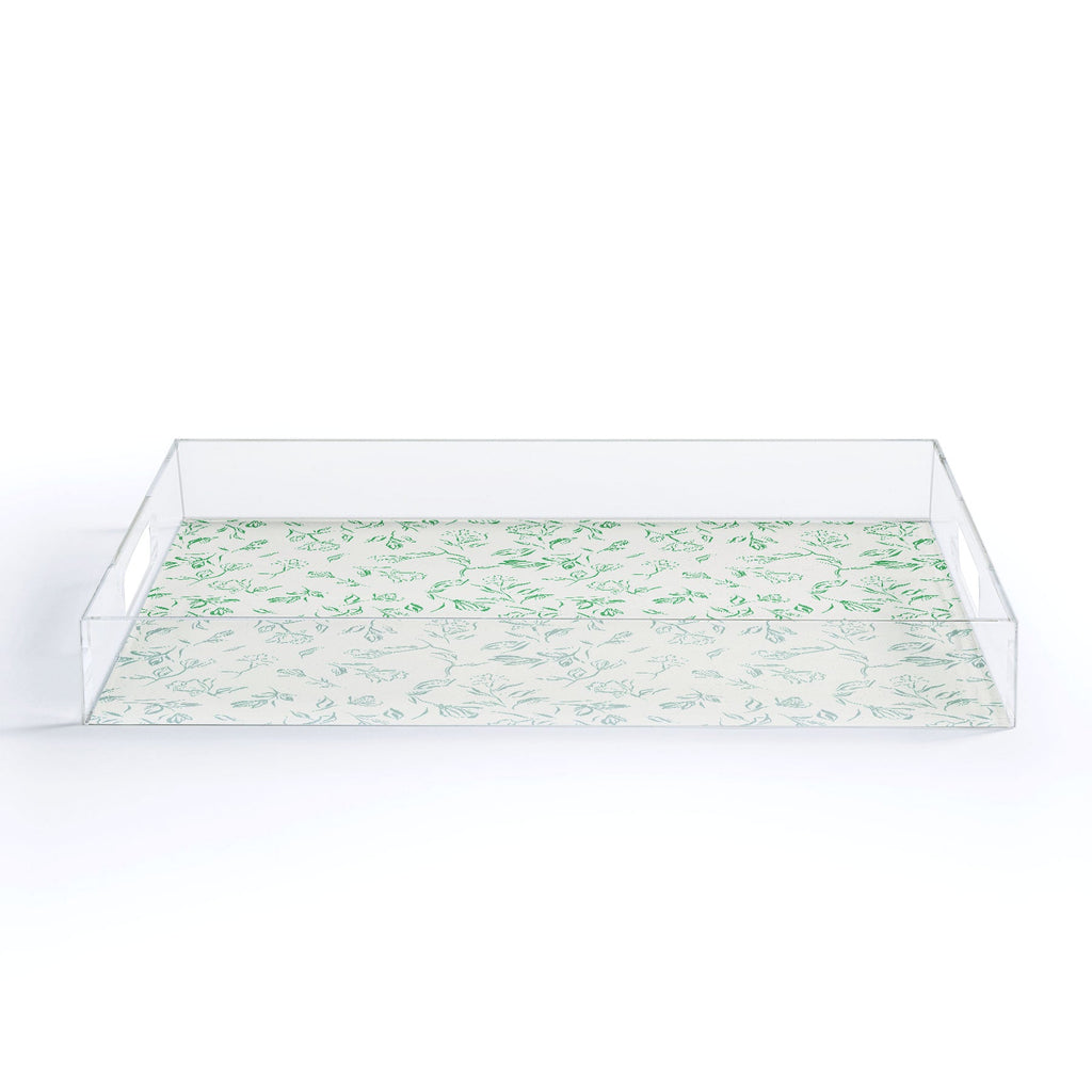 LouBruzzoni Romantic green Acrylic Tray