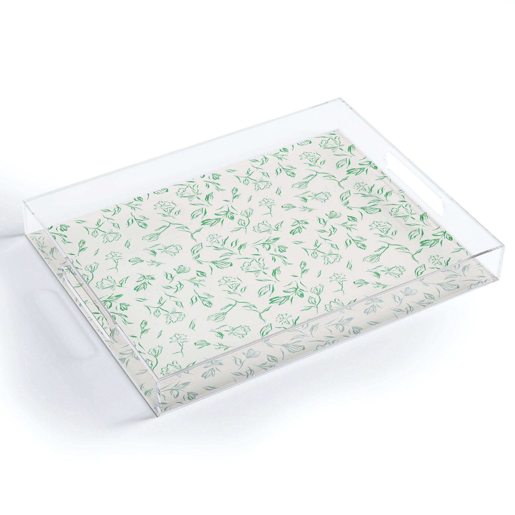 LouBruzzoni Romantic green Acrylic Tray
