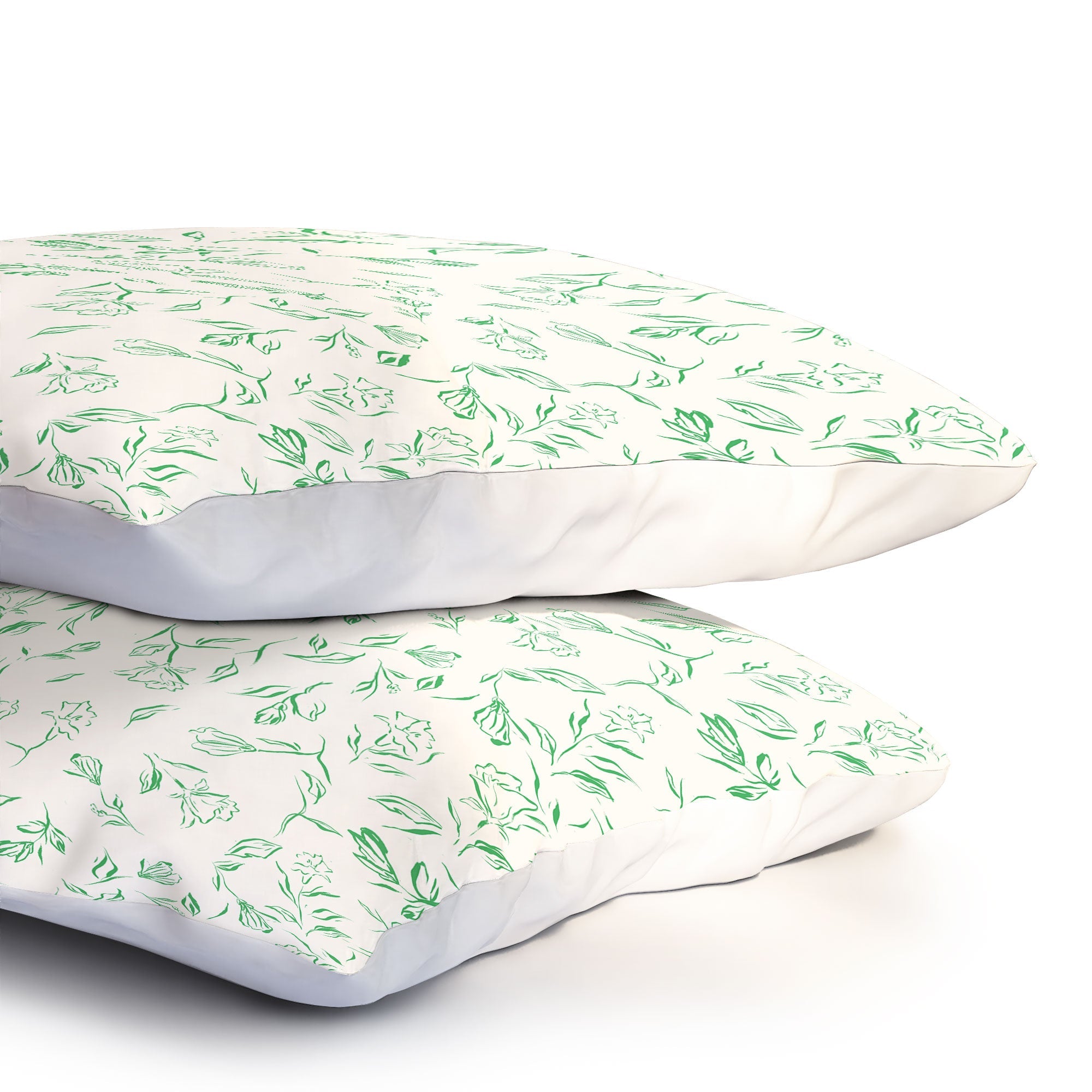 LouBruzzoni Romantic green Pillow Shams