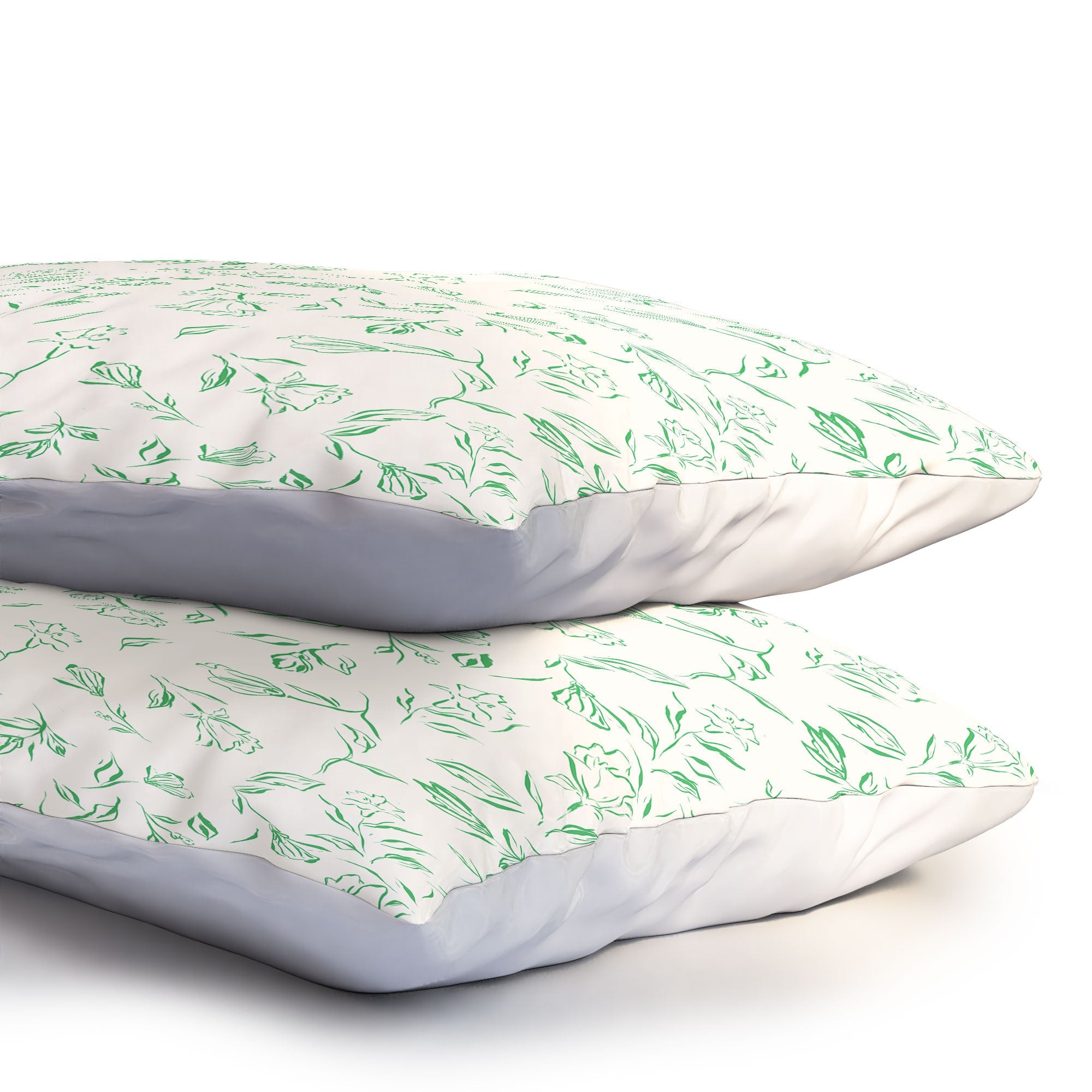 LouBruzzoni Romantic green Pillow Shams