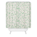 LouBruzzoni Romantic green Shower Curtain