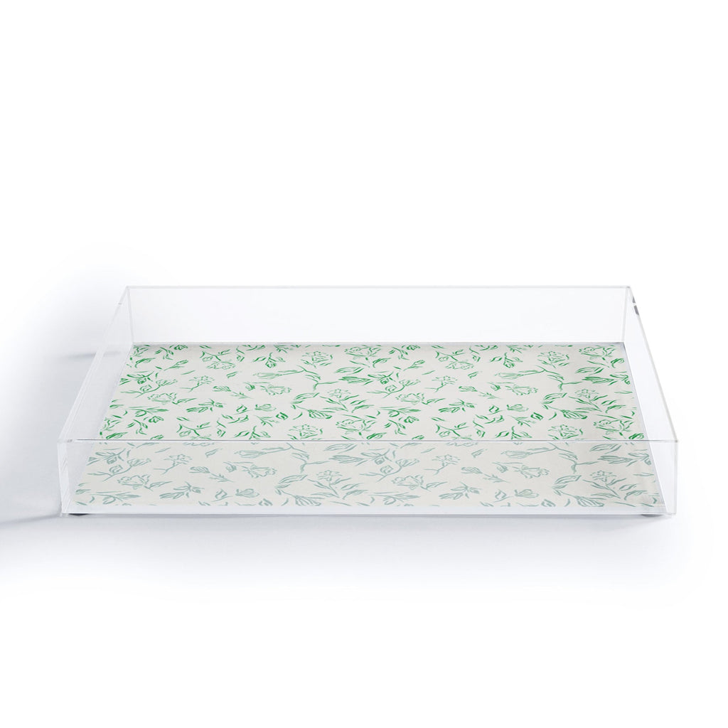 LouBruzzoni Romantic green Acrylic Tray
