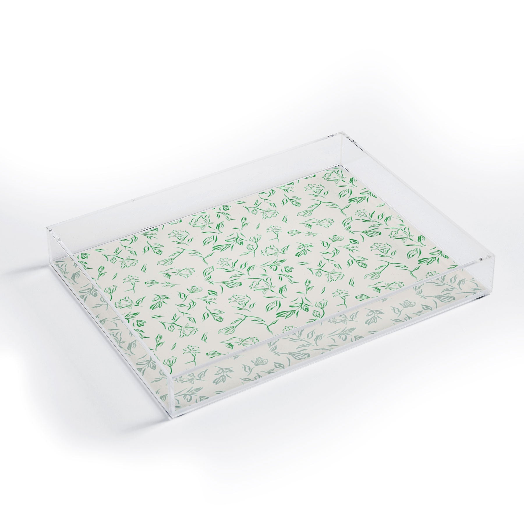 LouBruzzoni Romantic green Acrylic Tray