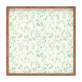 LouBruzzoni Romantic green Square Tray