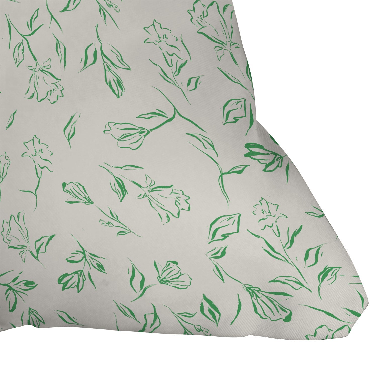 LouBruzzoni Romantic green Outdoor Throw Pillow