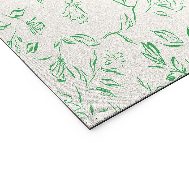 LouBruzzoni Romantic green Welcome Mat