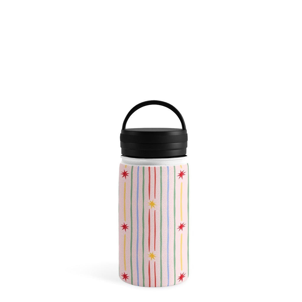 Love_Ryming Festive Starry Stripes Water Bottle