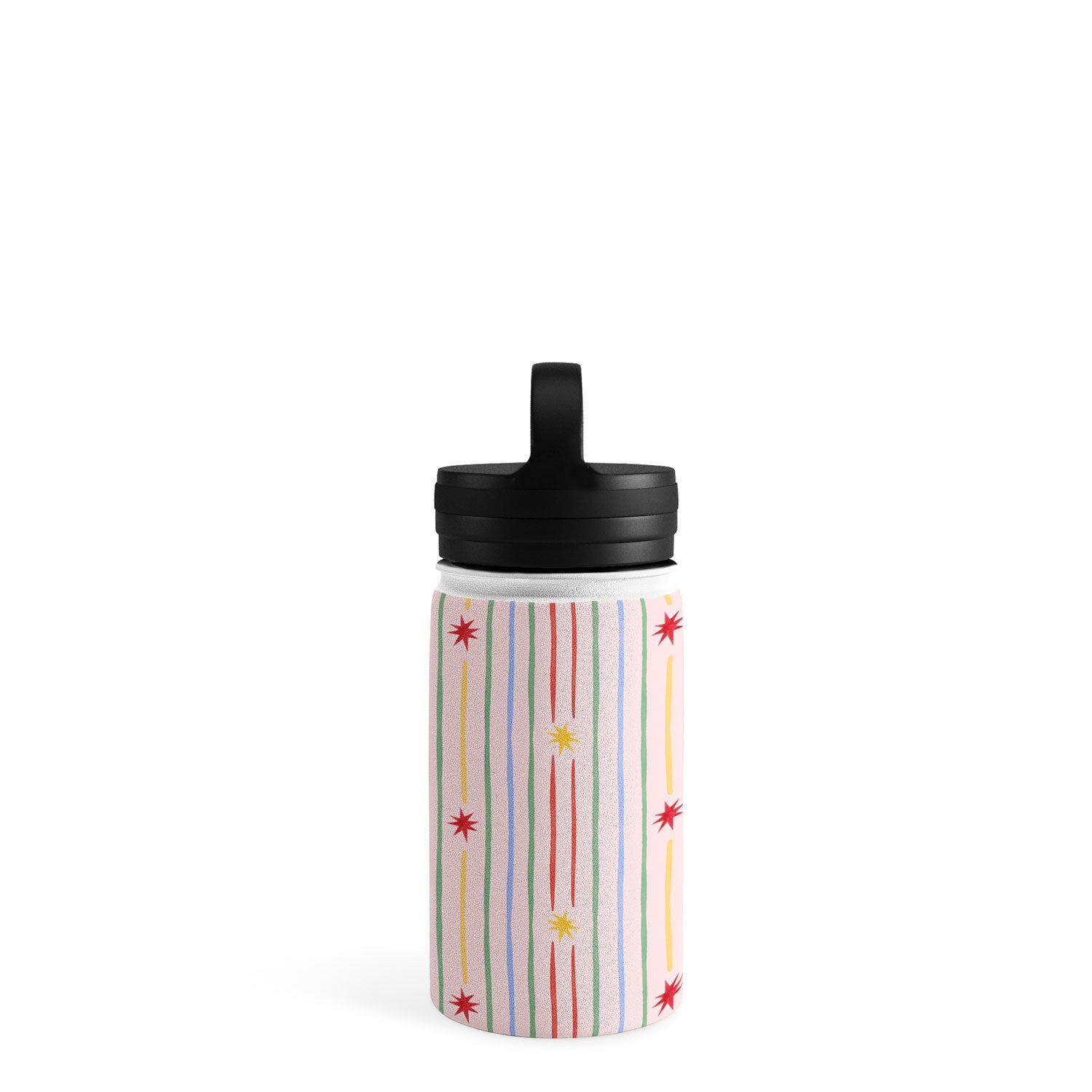 Love_Ryming Festive Starry Stripes Water Bottle