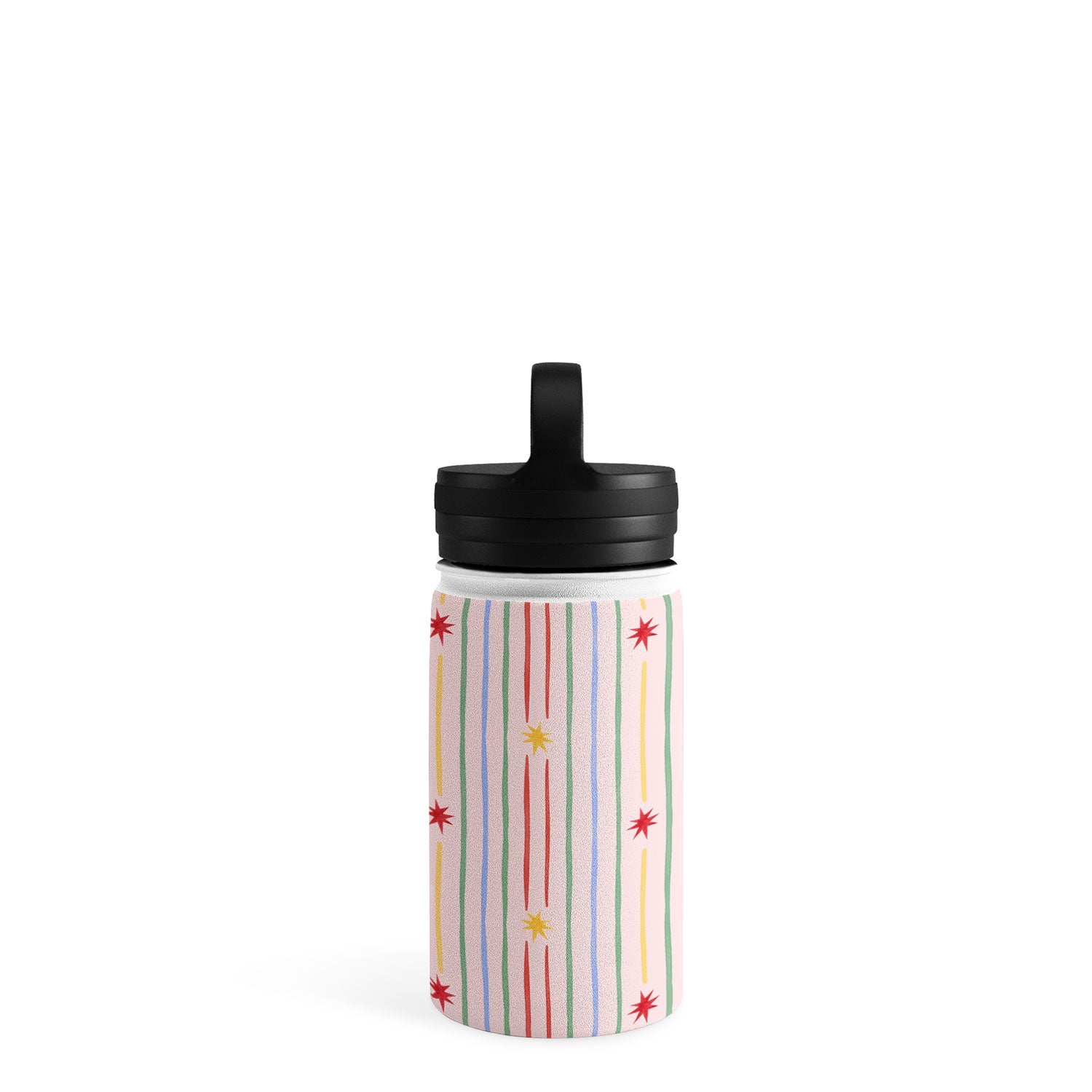 Love_Ryming Festive Starry Stripes Water Bottle
