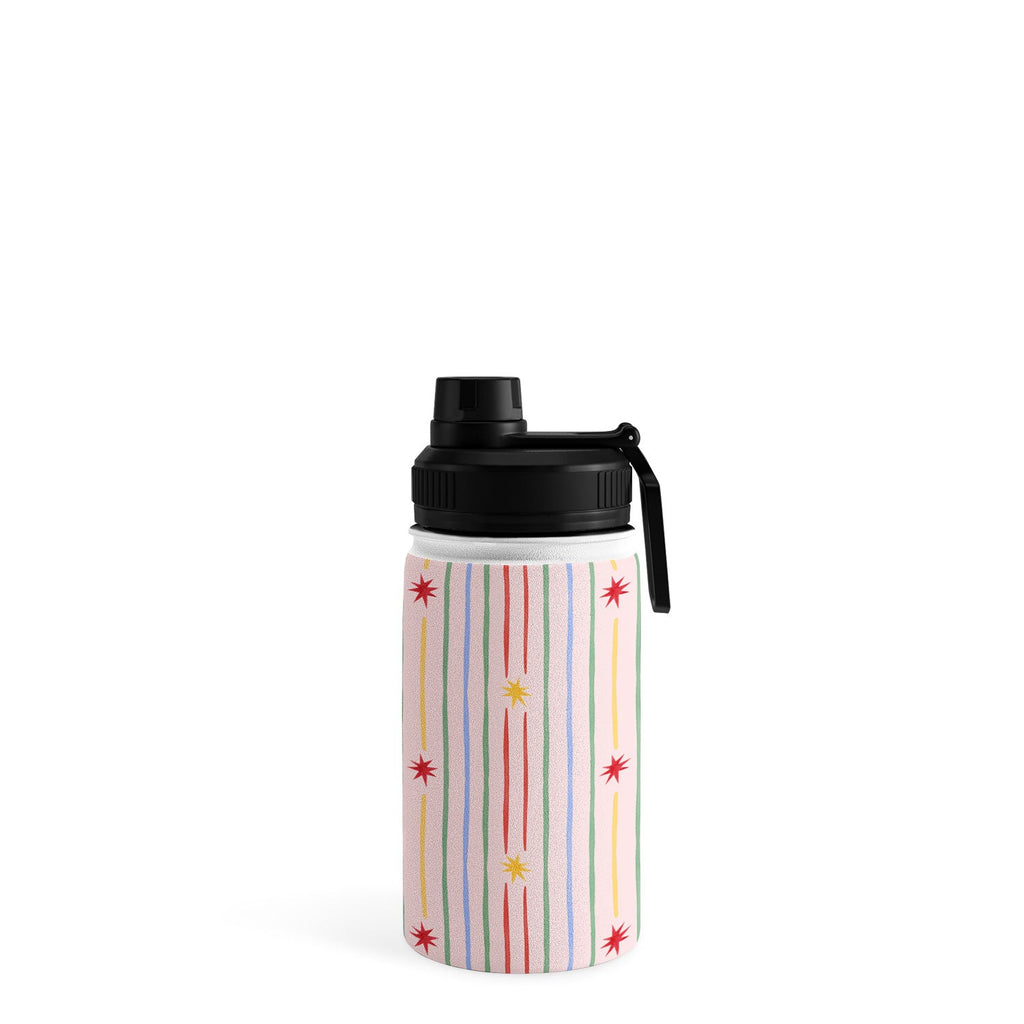Love_Ryming Festive Starry Stripes Water Bottle