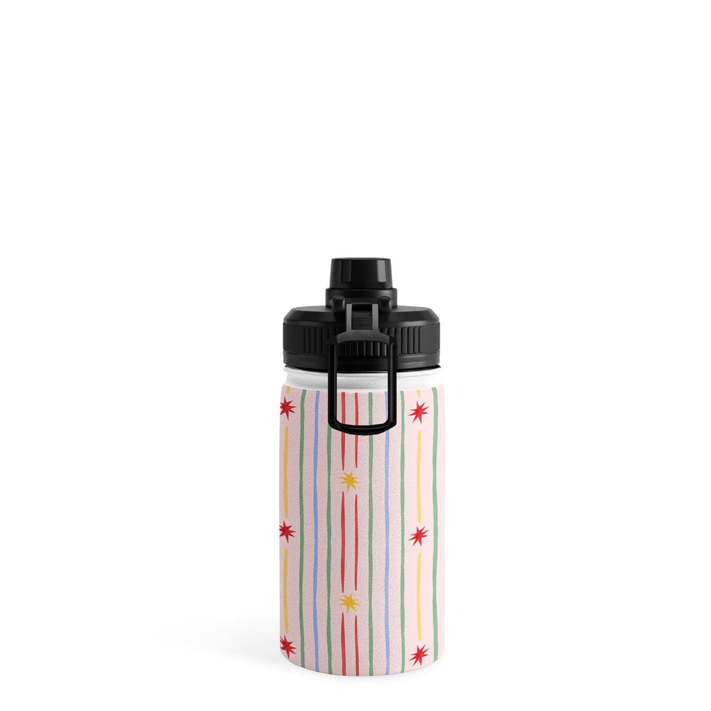 Love_Ryming Festive Starry Stripes Water Bottle