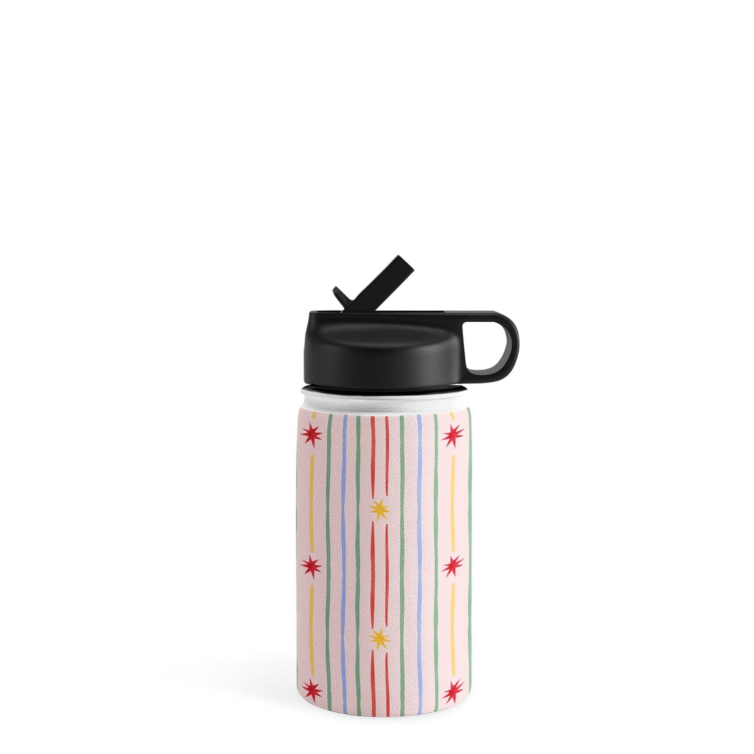 Love_Ryming Festive Starry Stripes Water Bottle