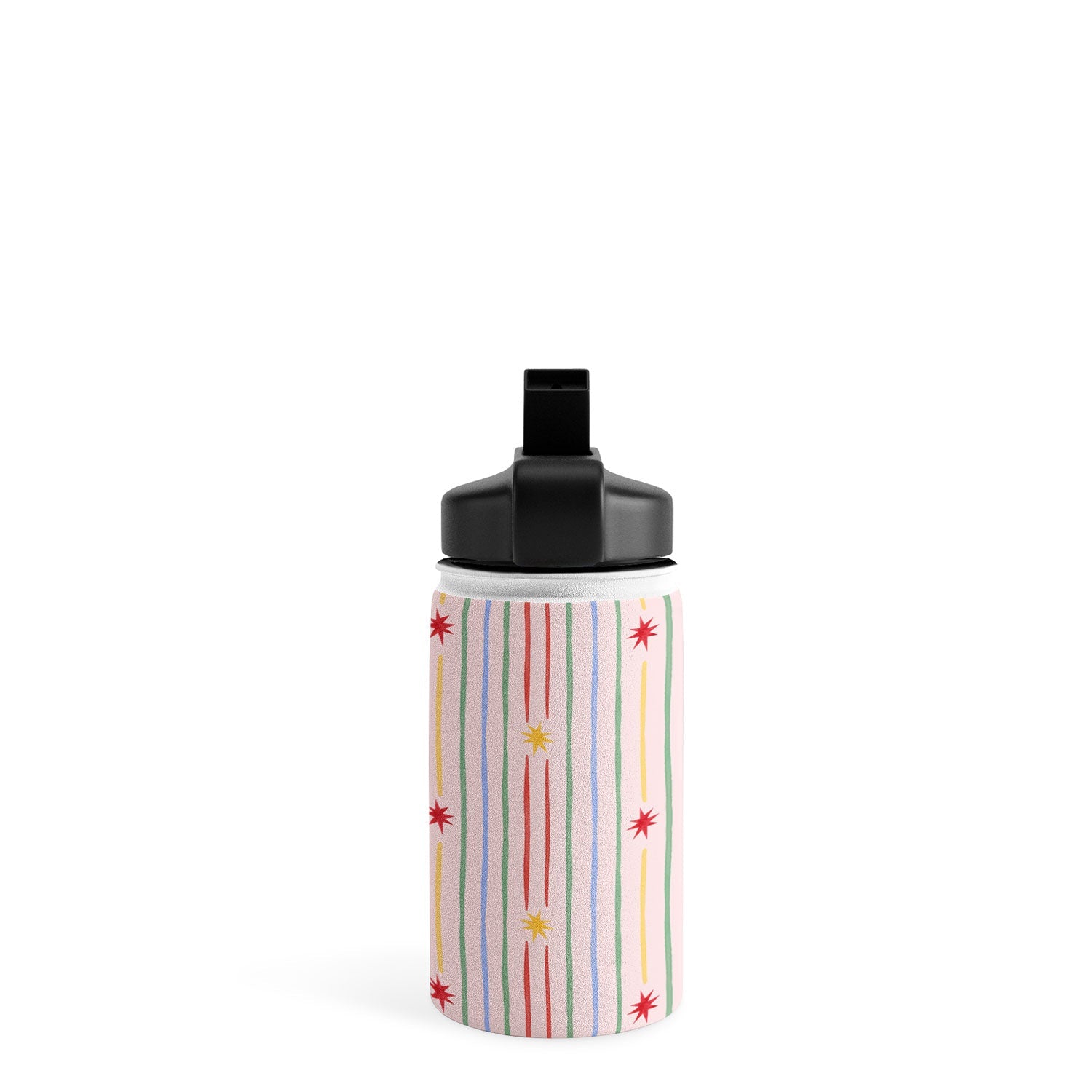 Love_Ryming Festive Starry Stripes Water Bottle