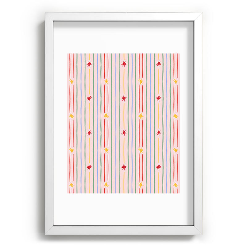 Love_Ryming Festive Starry Stripes Recessed Framing Rectangle