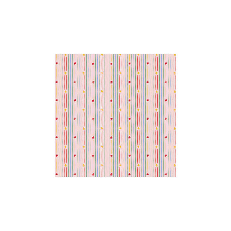 Love_Ryming Festive Starry Stripes Art Print