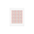 Love_Ryming Festive Starry Stripes Art Print