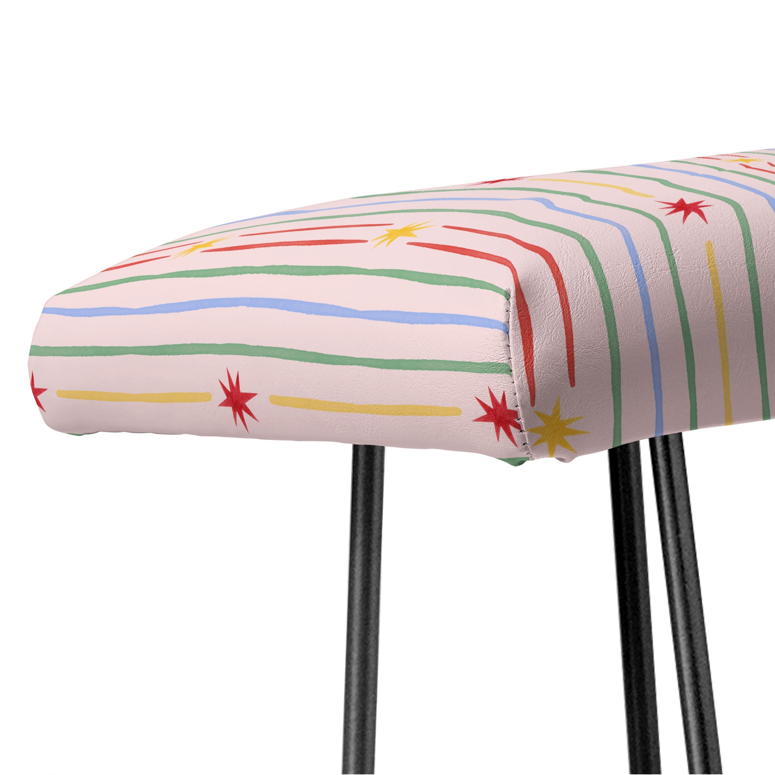 Love_Ryming Festive Starry Stripes Bench