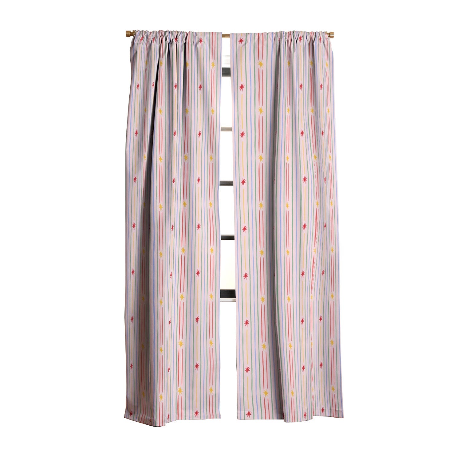 Love_Ryming Festive Starry Stripes Blackout Non Repeat