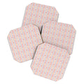 Love_Ryming Festive Starry Stripes Coaster Set