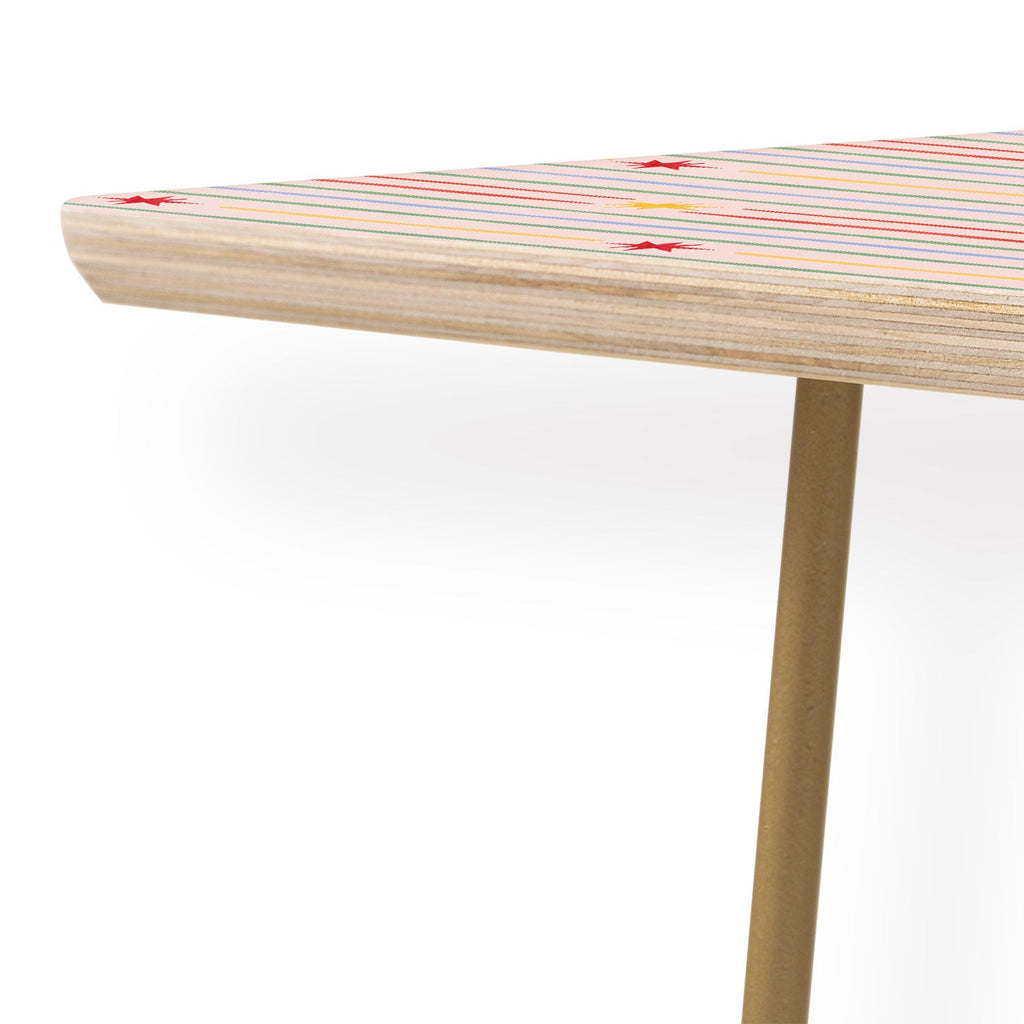 Love_Ryming Festive Starry Stripes Coffee Table