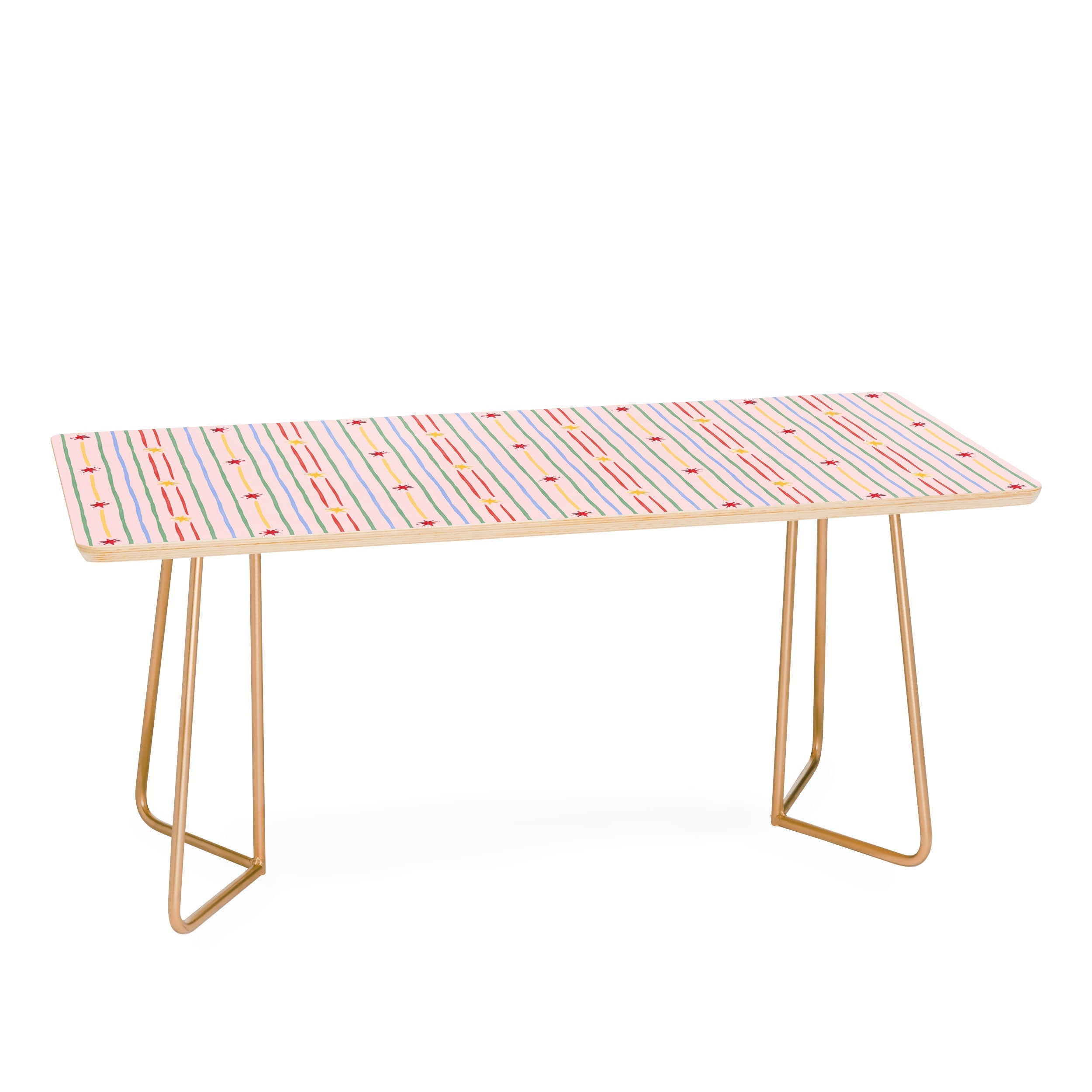 Love_Ryming Festive Starry Stripes Coffee Table