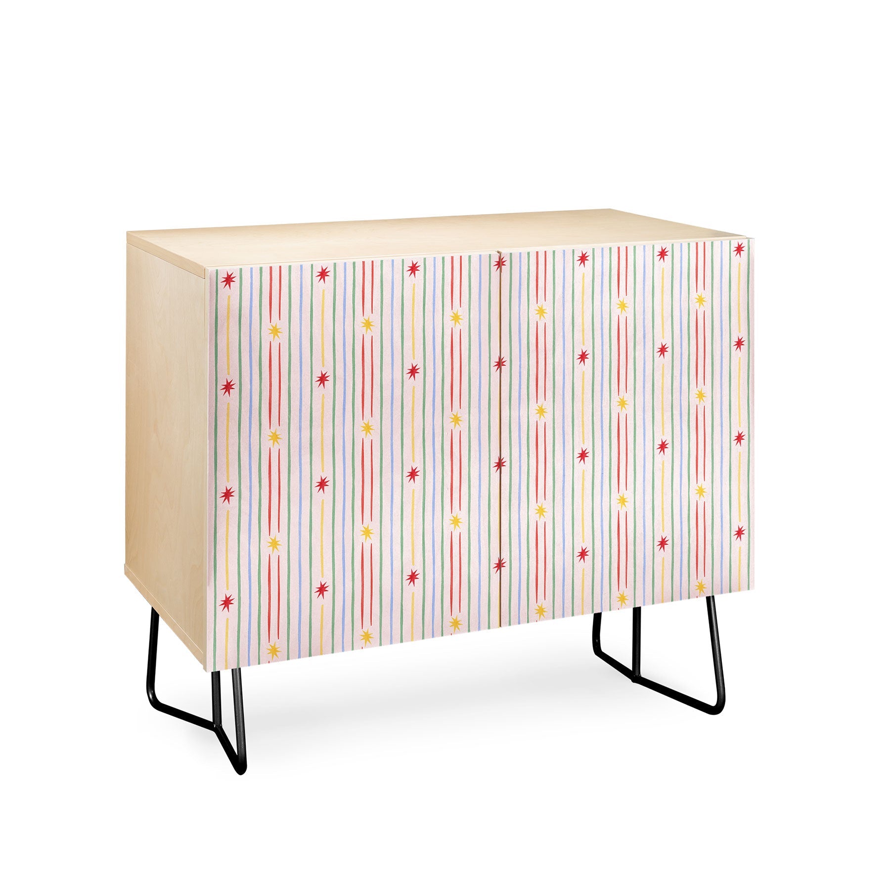 Love_Ryming Festive Starry Stripes Credenza