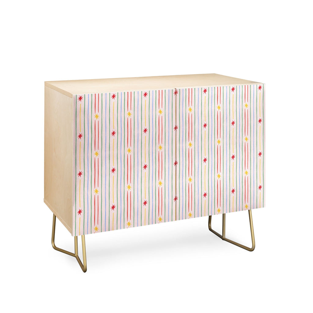 Love_Ryming Festive Starry Stripes Credenza