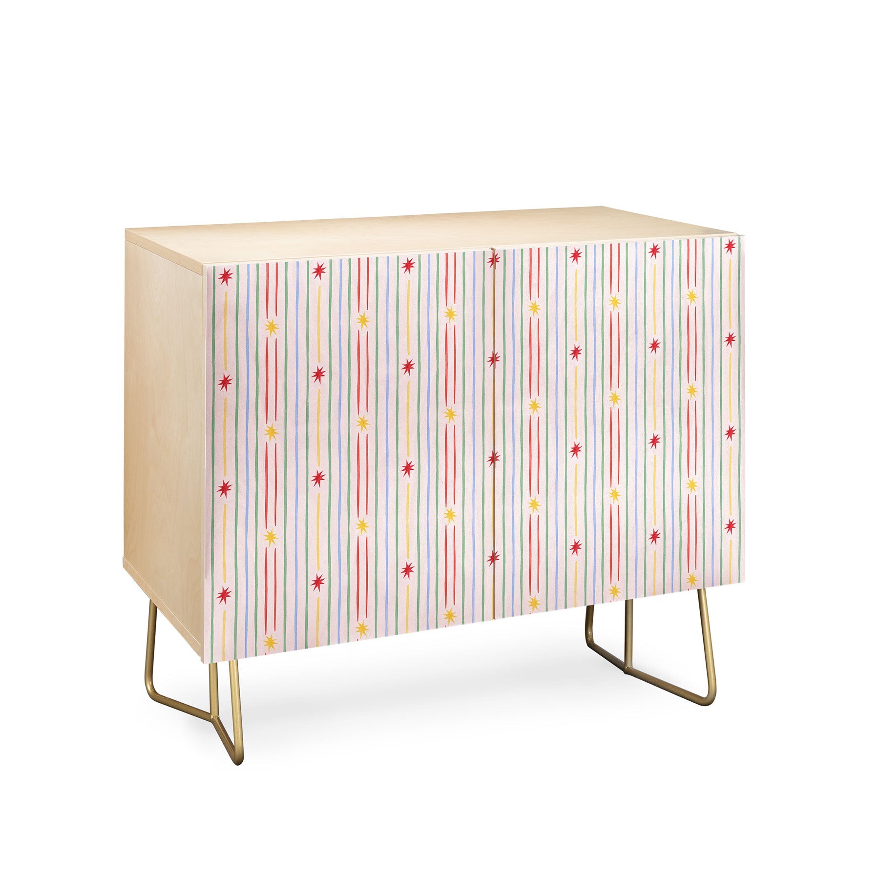 Love_Ryming Festive Starry Stripes Credenza