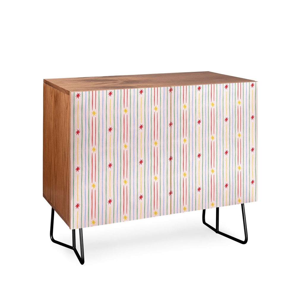 Love_Ryming Festive Starry Stripes Credenza