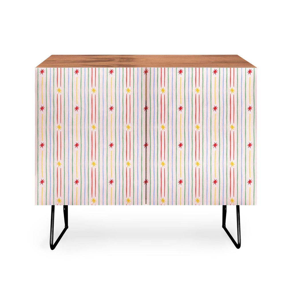 Love_Ryming Festive Starry Stripes Credenza