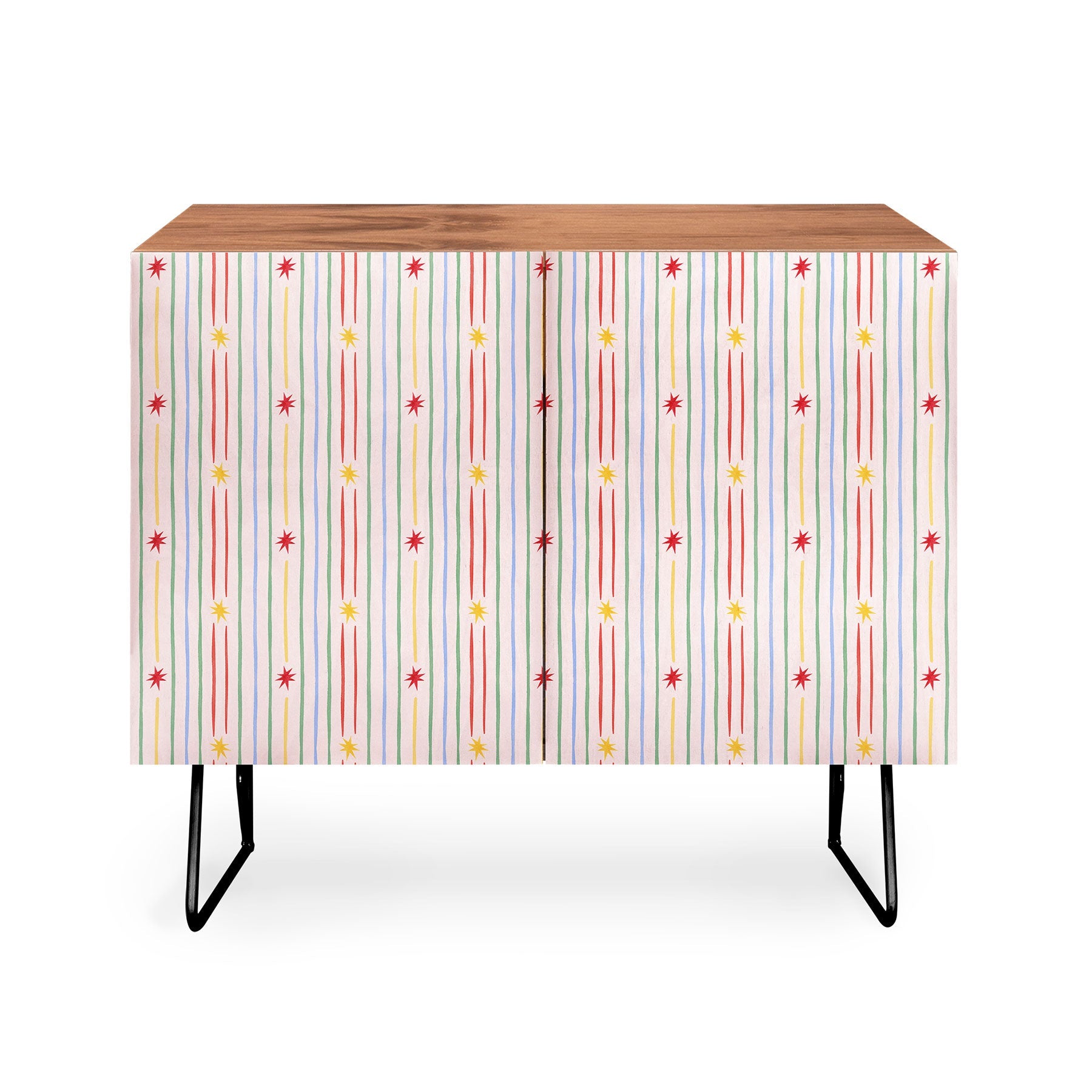 Love_Ryming Festive Starry Stripes Credenza